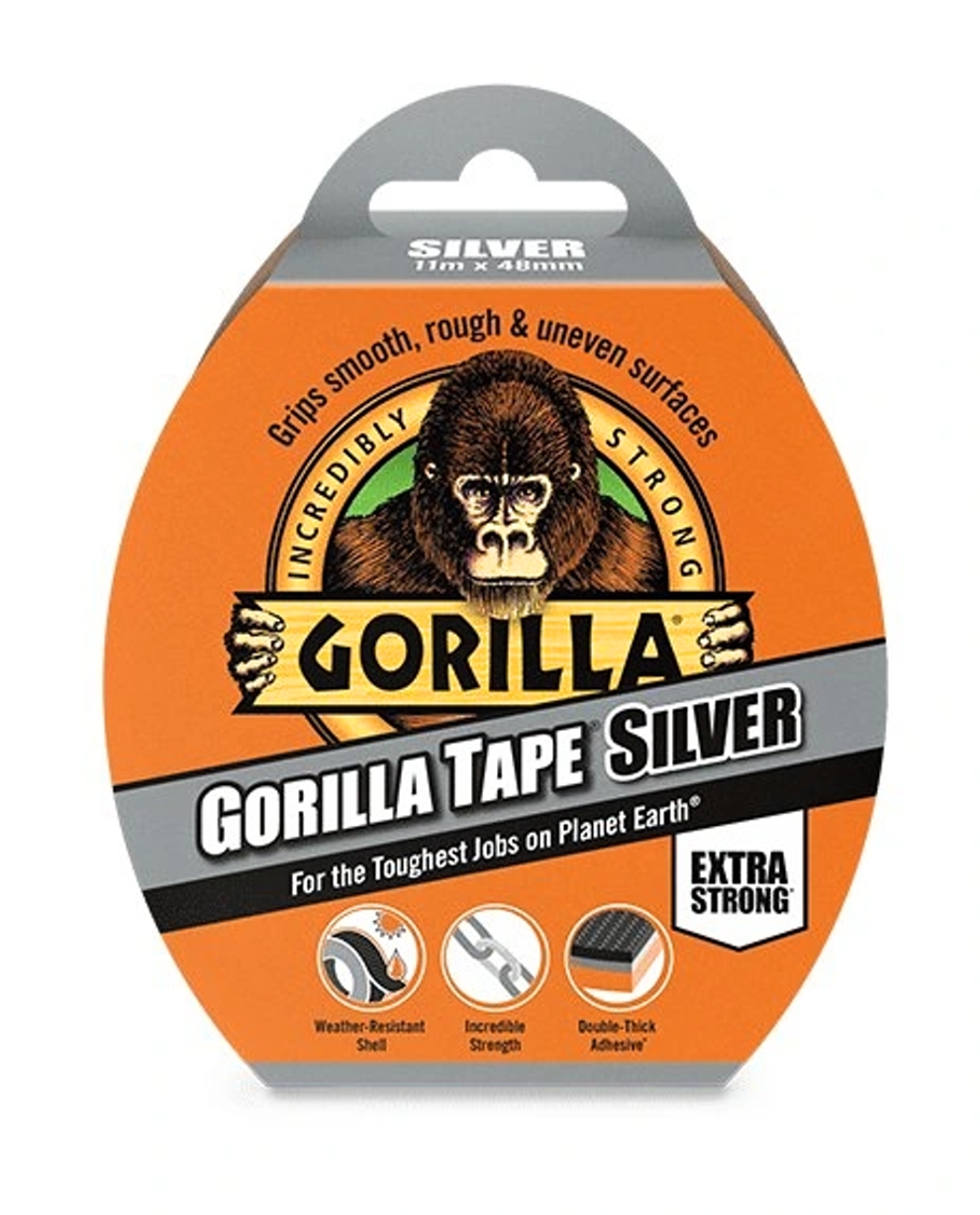 páska Gorilla tape silver extra strong