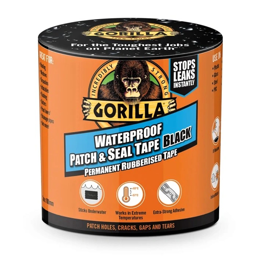 Gorilla Tape Waterproof Patch Seal Black