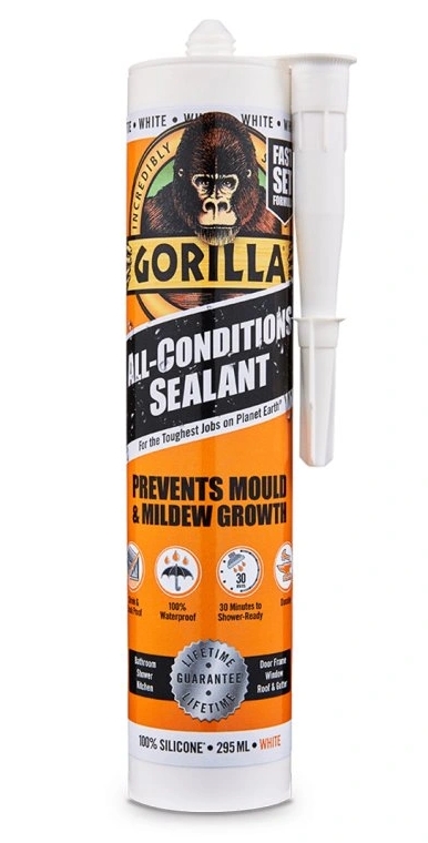 Gorilla White All Condition Sealant 295ml, tmel bílý